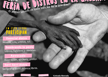 1era Feria de distros en la galería. Primer sábado de cada mes.