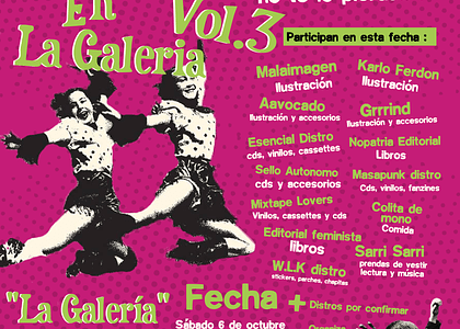 3era Feria de distros independientes en la galería 